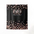 Fond rose gold et noir pour 60e anniversaire avec 