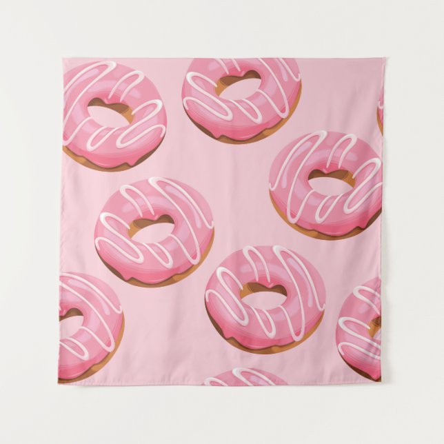 Tenture Fond sans couture de Donuts Glacés (Devant)