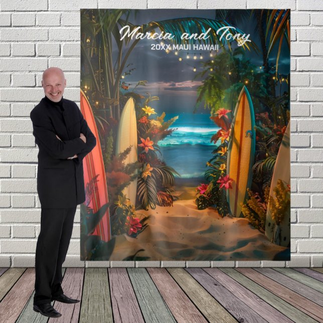 Tenture Fond suspendu de plage et de planches de surf  (Créateur téléchargé)