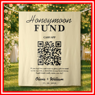 Tenture Fonds de lune de miel Mariage QR Beurre Jaune fond