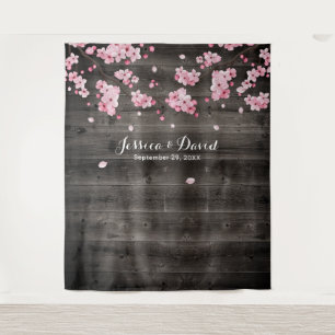 Tenture Fonds de mariage de grange rustique de fleurs de c