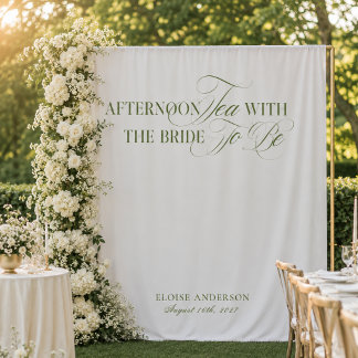 Tenture Fonds de toilette de mariage de jardin élégant