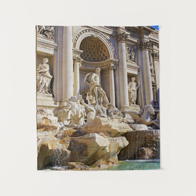 Tenture Fontaine de Trevi Rome Photographie (Devant)