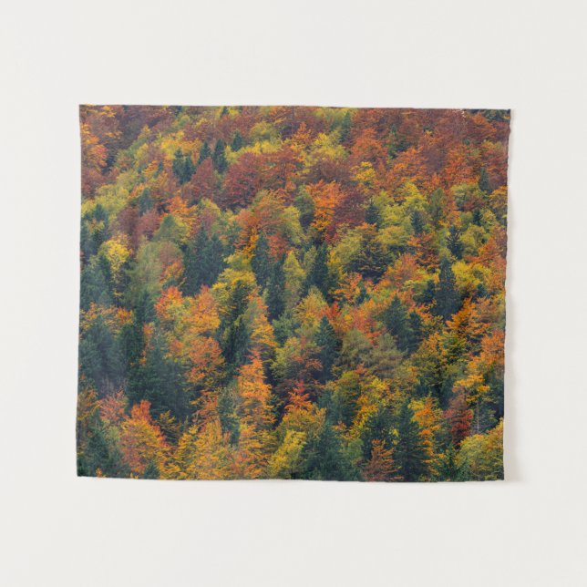 Tenture Forêt d'automne étonnante (Devant (Horizontal))