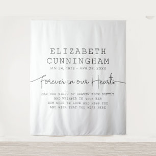 Tenture Forever In Our Hearts Memorial Simple Citation Mod