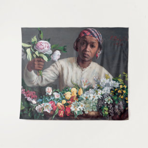 Tenture Frédéric Bazille - Jeune femme aux pivoines