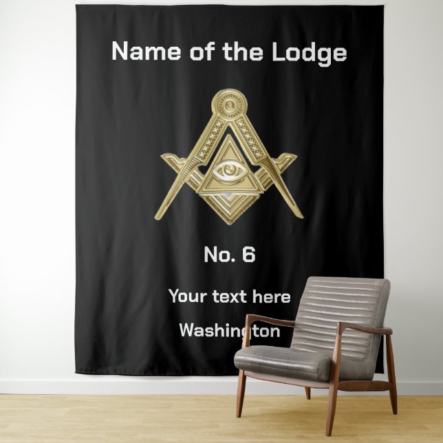 Tenture Freemasons Freemasons Masonic Lodge (En situation)