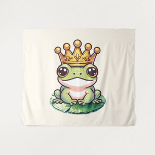 Tenture Frog Prince in Gold Crown Fairytale Nursery Room