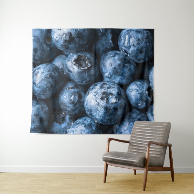 Tenture Fruit aux bleuets (En situation (horizontale))
