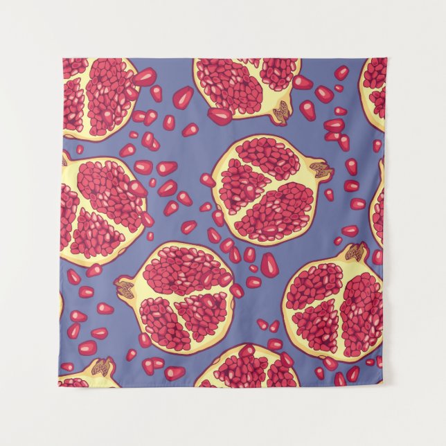Tenture Fruit de grenade Conception Motif transparente (Devant)