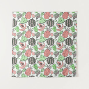 Tenture Fruit motif transparent   motif de surface de frui