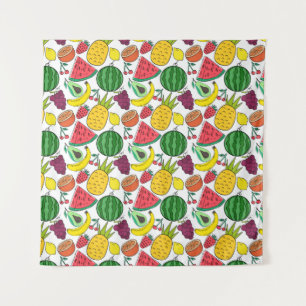 Tenture Fruit motif transparent   motif de surface de frui