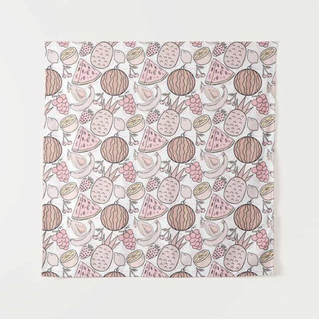 Tenture Fruit seamless pattern | Fruit surface pattern 1 (Devant)