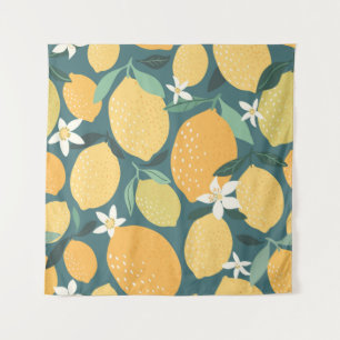 Tenture Fruits de citron sans soudure motif