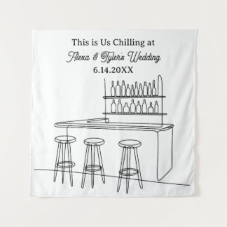 Tenture Funny Wedding Backdrop Photo Prop