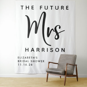 Tenture Futur Mme Cadeau Personnalisé pour la Mariée