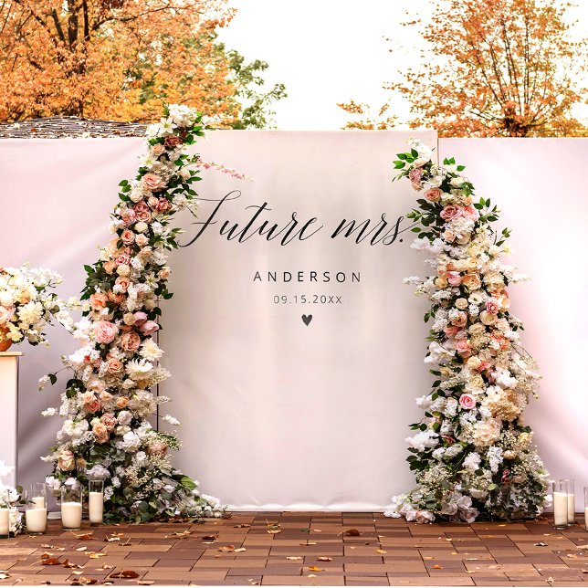 Tenture Futur Mme Elegant Fête des mariées de calligraphie (Créateur téléchargé)