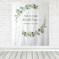 Futur Mme Eucalyptus Toile de fond de Photobooth