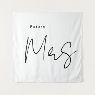 Tenture Futur moderne personnalisé Mme Fête des mariées