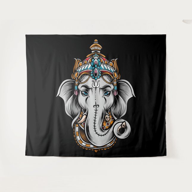 Tenture Ganesha (Devant (Horizontal))
