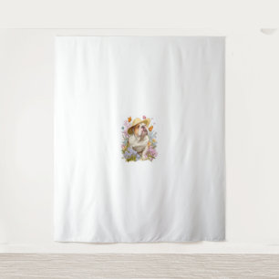 Tenture Garden Bulldog - Floral Funny Chien