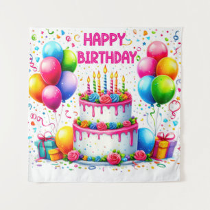 Tenture Gâteau d'anniversaire 