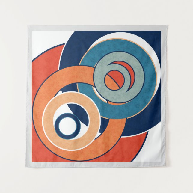 Tenture Géomètre de paysage artistique minimaliste moderne (Devant)