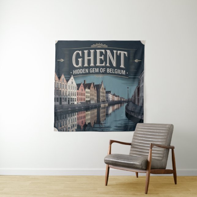 Tenture Ghent – Hidden Gem of Belgium (En situation)