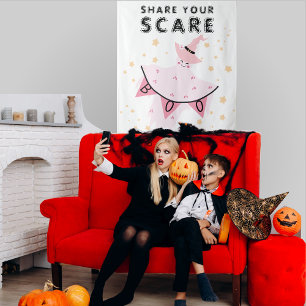 Tenture Ghost Pastel Halloween Décor Photo Booth fond