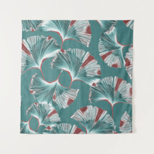 Tenture Ginkgo biloba feuille, motif nappe.