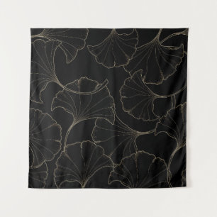 Tenture Ginkgo Or : Conception de Luxe Vintage