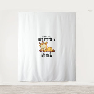 Tenture Giraffe amusante est sorti du lit aujourd'hui Acco
