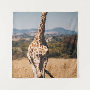 TENTURE GIRAFFE ENTOURÉ DE GRASS BROWN