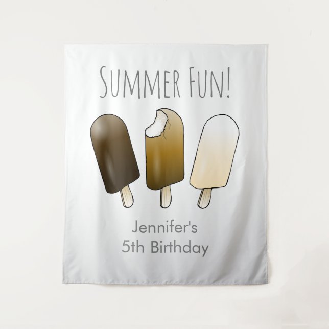 Tenture Glace sur un bâton (Devant)