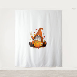 Tenture Gnomes Automne Mignonne Halloween Thanksgiving Lon