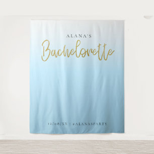 Tenture Gold Parties scintillant Blue Bachelorette Party P