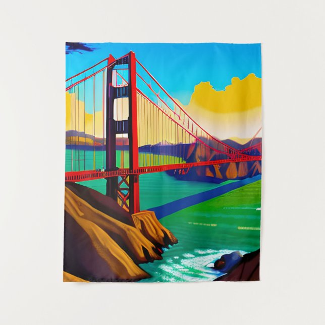 Tenture Golden Gate Bridge, San Francisco (Devant)