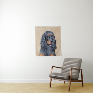 Tenture Gordon Setter Peinture - Joli art original chien