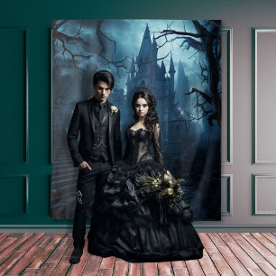 Tenture Gothique Moody Dark Castle & marches Éffrayantes