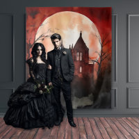 Gothique Moody Pleine lune & Castle Nuit
