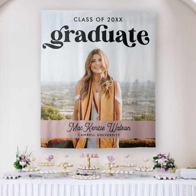 Tenture Graduate Boho Chic Classe tendance de 2025 Graduat (Créateur téléchargé)