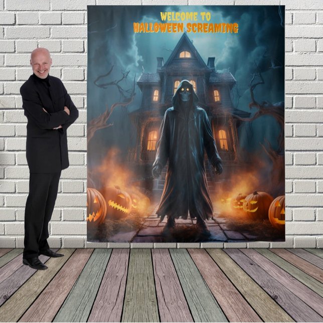 Tenture Grand Halloween Ghoul Hanging arrière-plan (Créateur téléchargé)