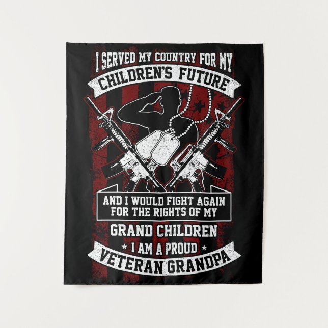 Tenture Grand-père vétéran (Devant)