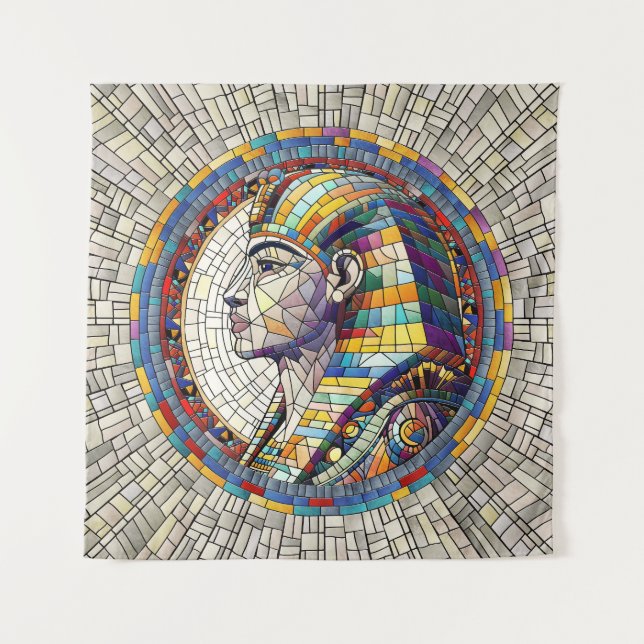 Tenture Grande sphinx égyptienne - Art mosaïque (Devant)
