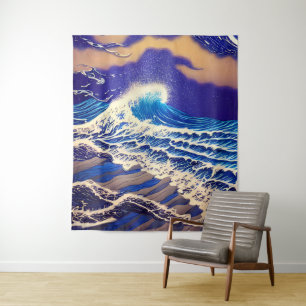 Tenture Grandeur de la mer Bleue