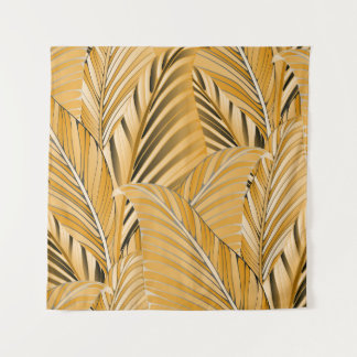 Tenture graphic leaves exotic foliage seamless pattern in 