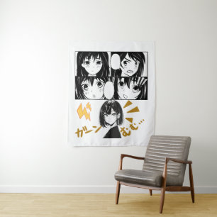 Tenture Grilles d'Anime émotionnelles. Aucun groupe