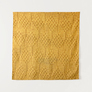 Tenture Gros plan du motif du tricot.