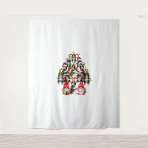 Tenture Groupe Père Noël Reindeer Elf Bernedoodles Comme N