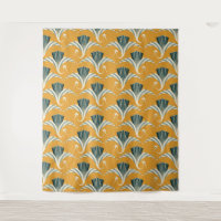 Grue Art Déco - arrière - plan jaune